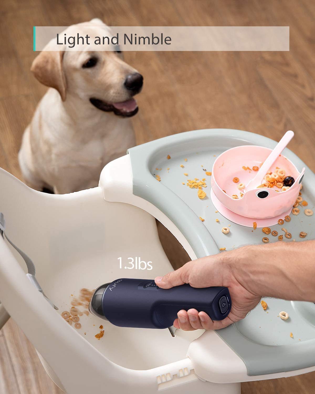 eufy HomeVac H11 Pure, Cordless Handheld Vacuum Cleaner, Ultra-lightweight 1.3lbs, 5500Pa Suction Power يوفي مكنسة كهربائية لاسلكية محمولة باليد من هوم فاك، خفيفة الوزن للغاية 1.3 باوند، قوة شفط 5500 باسكال eufy HomeVac H11 Pure, Cordless Handheld Vacuum Cleaner, Ultra-lightweight 1.3lbs, 5500Pa Suction Power يوفي مكنسة كهربائية لاسلكية محمولة باليد من هوم فاك، خفيفة الوزن للغاية 1.3 باوند، قوة شفط 5500 باسكال